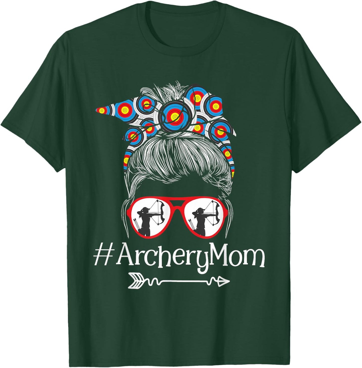 Archery Mom - Mothers Day Bowhunter Archer Bowman Bows Small T-Shirt - T-Shirt | Forest