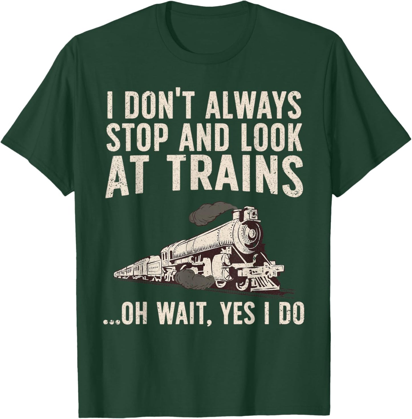 Cool Trains Women Train Collector Railroad Engine T-Shirt - T-Shirt | Forest
