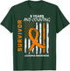 5 Year Leukemia Survivor Gifts American Flag Shirts Women Kids Men T-Shirt - T-Shirt | Forest