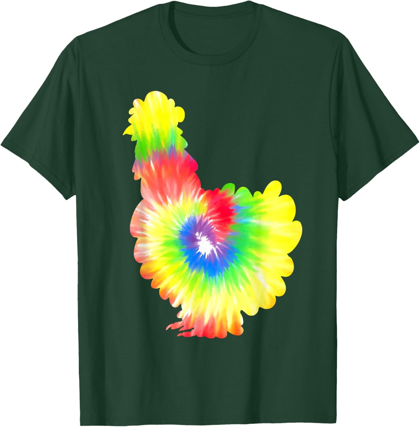 Silkie Chicken Hippi Farmer Poulet Pet Chinese Silk Chicken T-Shirt - T-Shirt | Forest