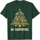 Funny Woodworking Woodworker Carpentry Christmas Tree T-Shirt - T-Shirt | Forest