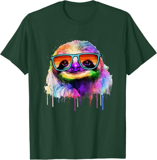 Sneaking Sloth - Wildlife Animal Lover Zookeeper Zoologist T-Shirt - T-Shirt | Forest