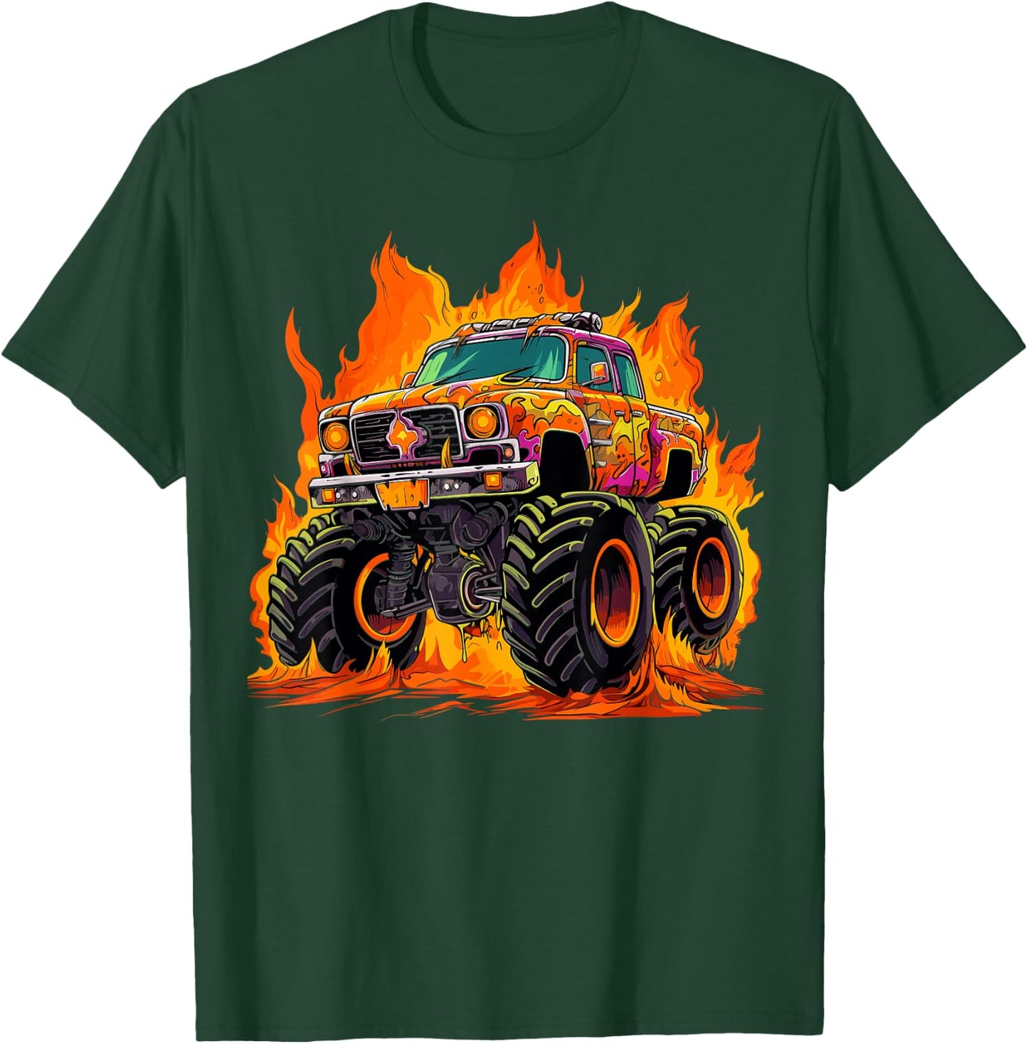 Monster Truck for toddlers Youth & Adults T-Shirt - T-Shirt | Forest