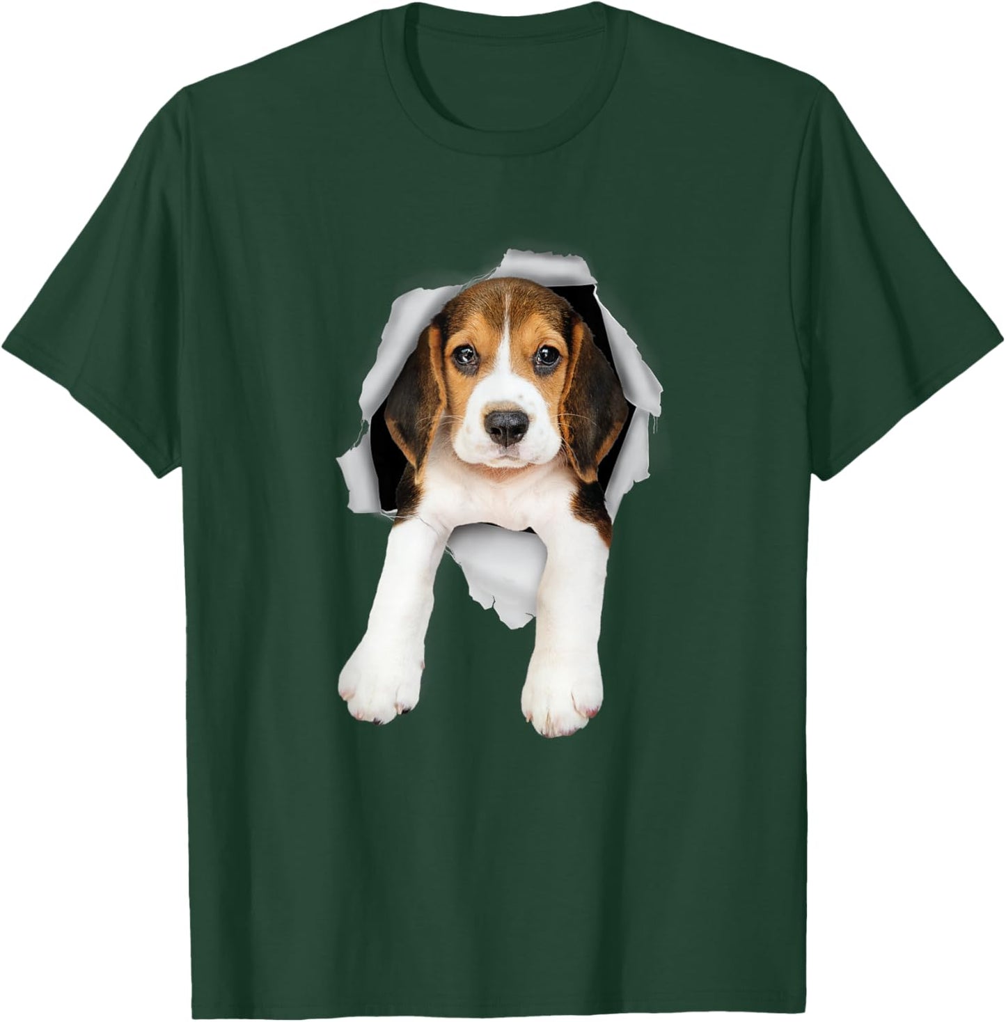 Sneaking Beagle - Puppy Dog Lover Animal Breeder Pet Owner T-Shirt - T-Shirt | Forest