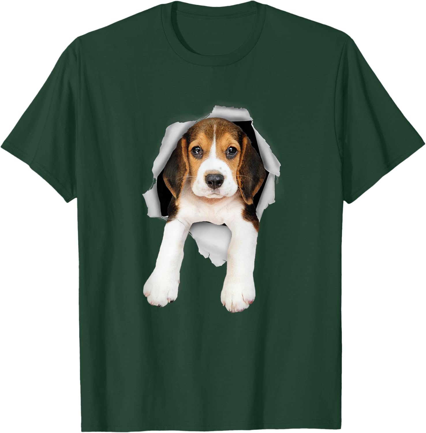 Sneaking Beagle - Puppy Dog Lover Animal Breeder Pet Owner T-Shirt - T-Shirt | Forest