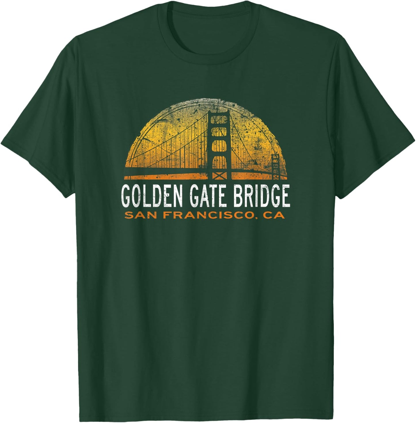 Golden Gate Bridge Vintage San Francisco, CA T-Shirt - T-Shirt | Forest