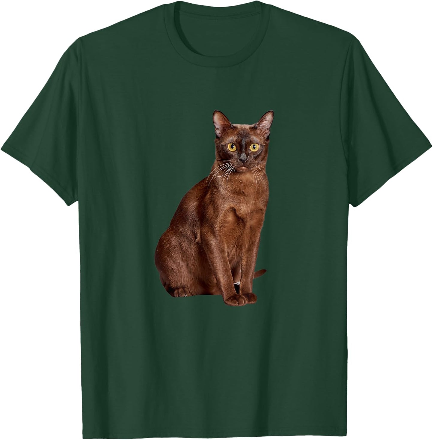 Burmese Cat Shirt Beautiful Burmese Cat Breed Men Women Girls Kids T-Shirt - T-Shirt | Forest