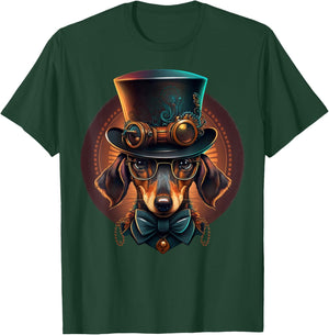 Steampunk Dachshund T-Shirt - T-Shirt | Forest