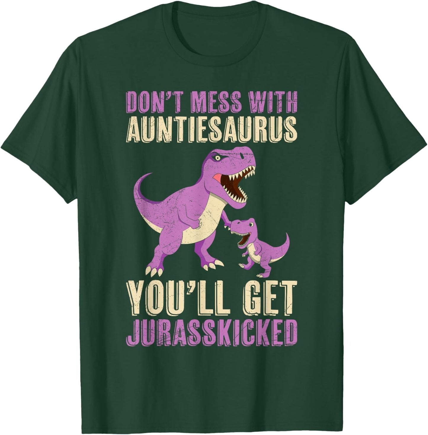 Tantesaurus Mother's Day Aunt Auntiesaurus Rex Dino T-Shirt - T-Shirt | Forest