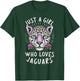 Just A Girl Who Loves Jaguars Big Cat Lover Print Graphic T-Shirt - T-Shirt | Forest