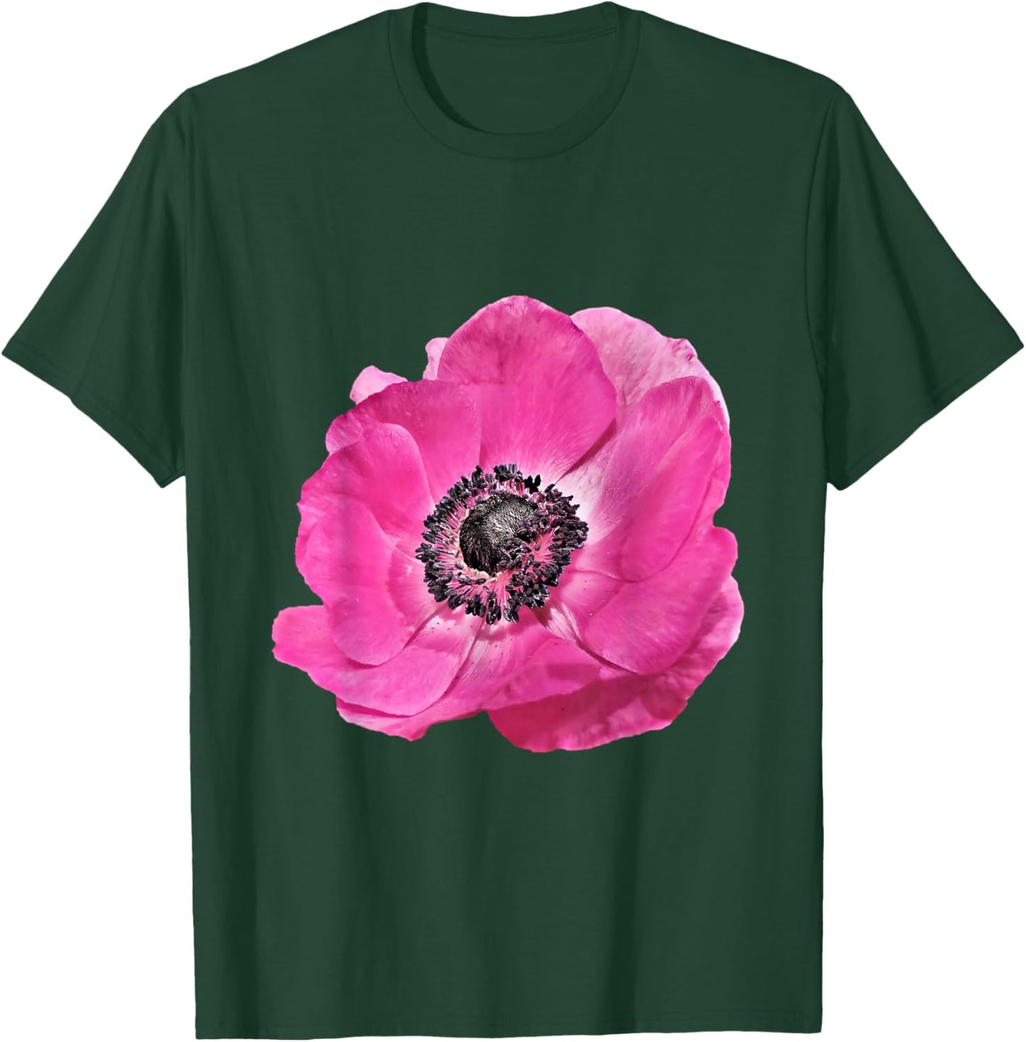 Giant Pink Poppy Flower Photo T-Shirt - T-Shirt | Forest