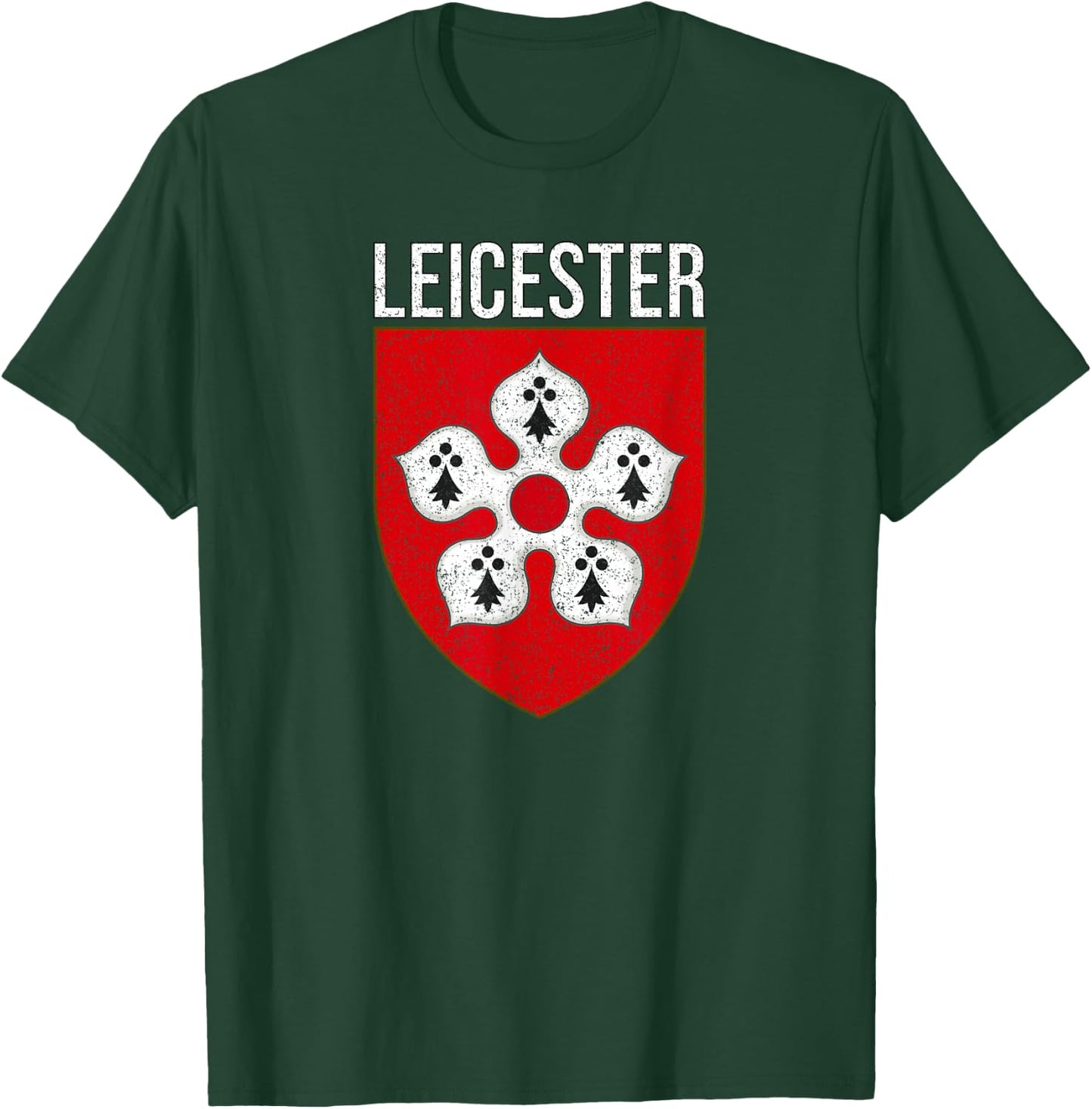 Leicester City Flag East Midlands England T-Shirt - T-Shirt | Forest