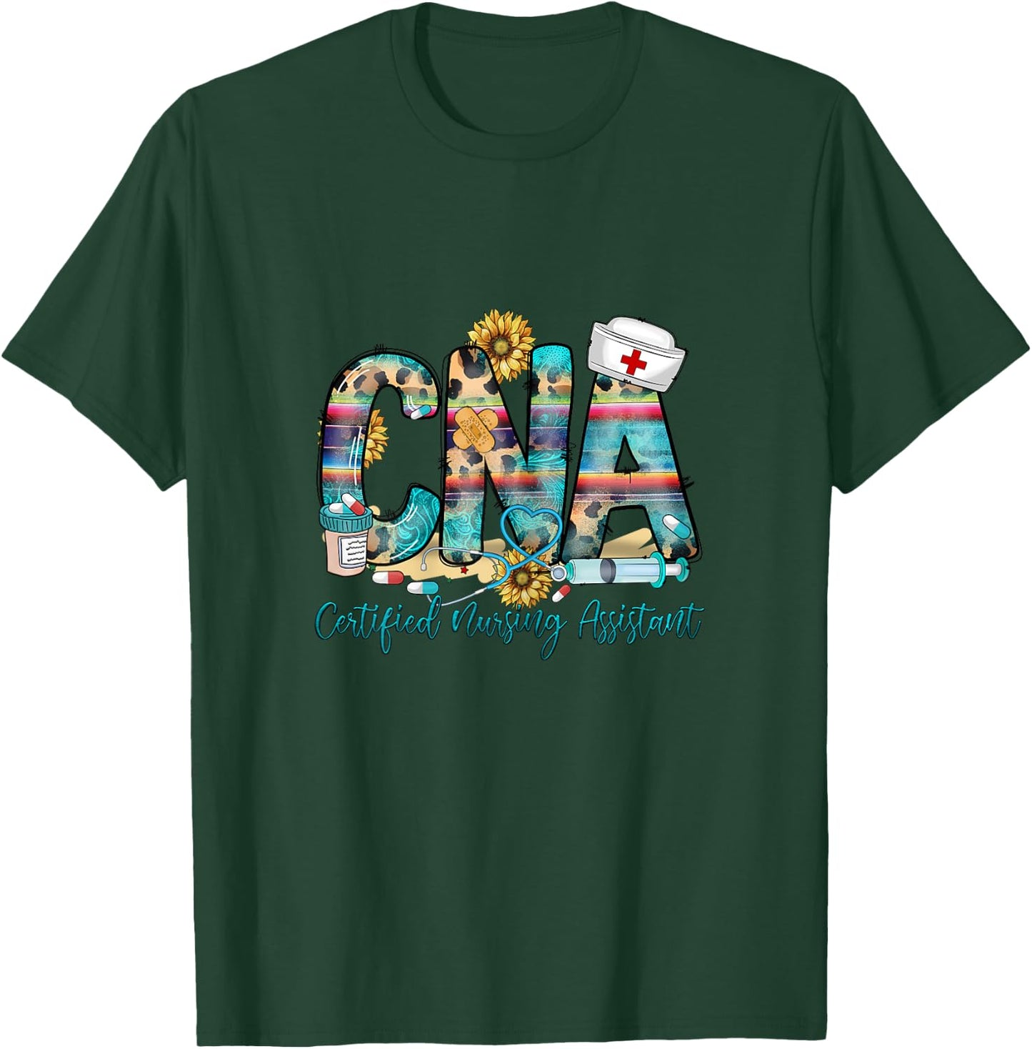 Certified Nursing Assistant CNA T-Shirt - T-Shirt | Forest