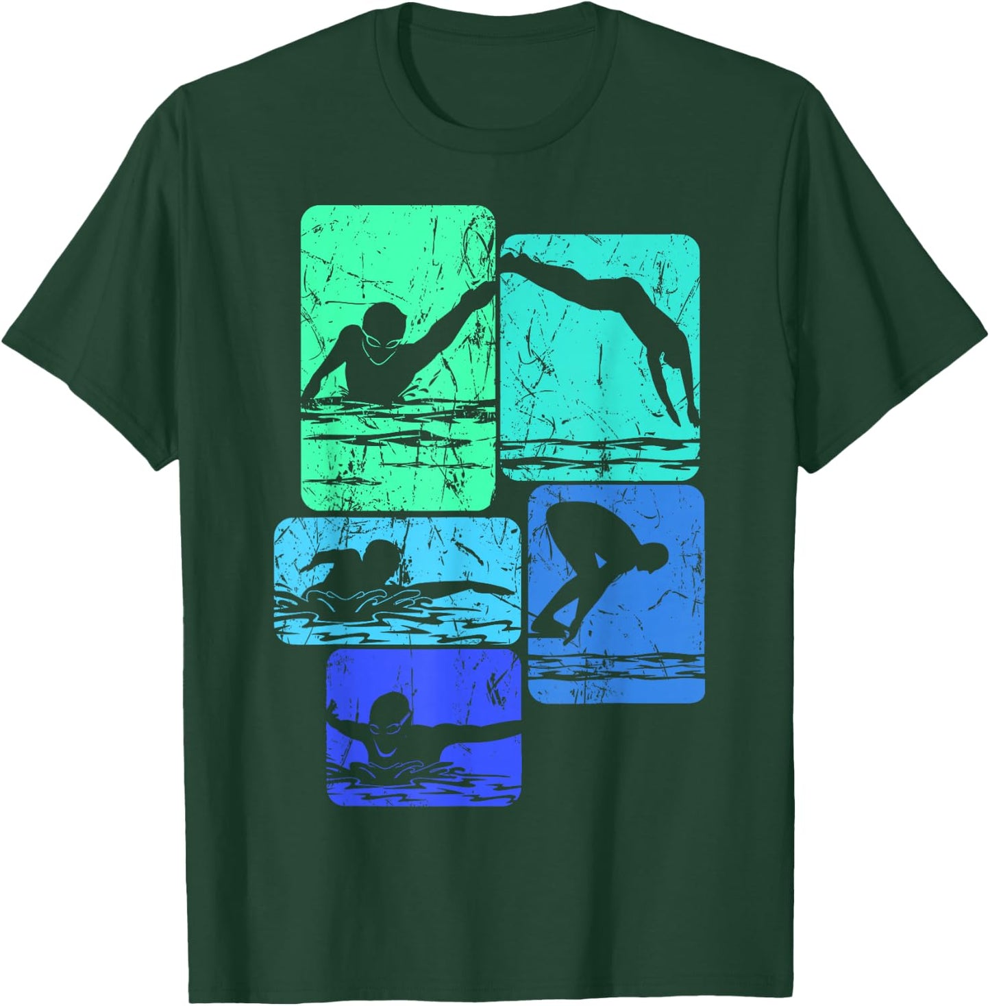 Swimming Swimmers T-Shirt - T-Shirt | Forest