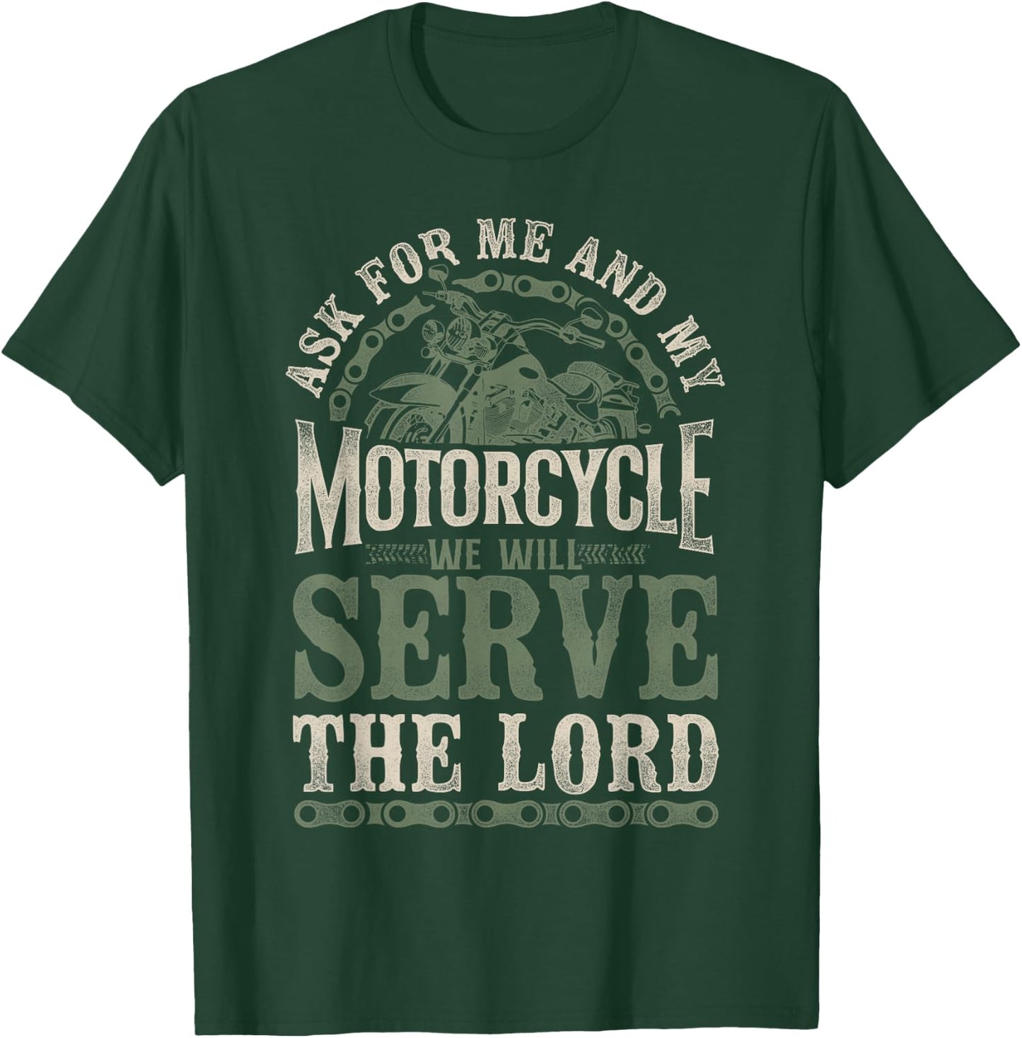 Classic Motorcycle Biker Jesus Faith Christian Biker As For T-Shirt - T-Shirt | Forest