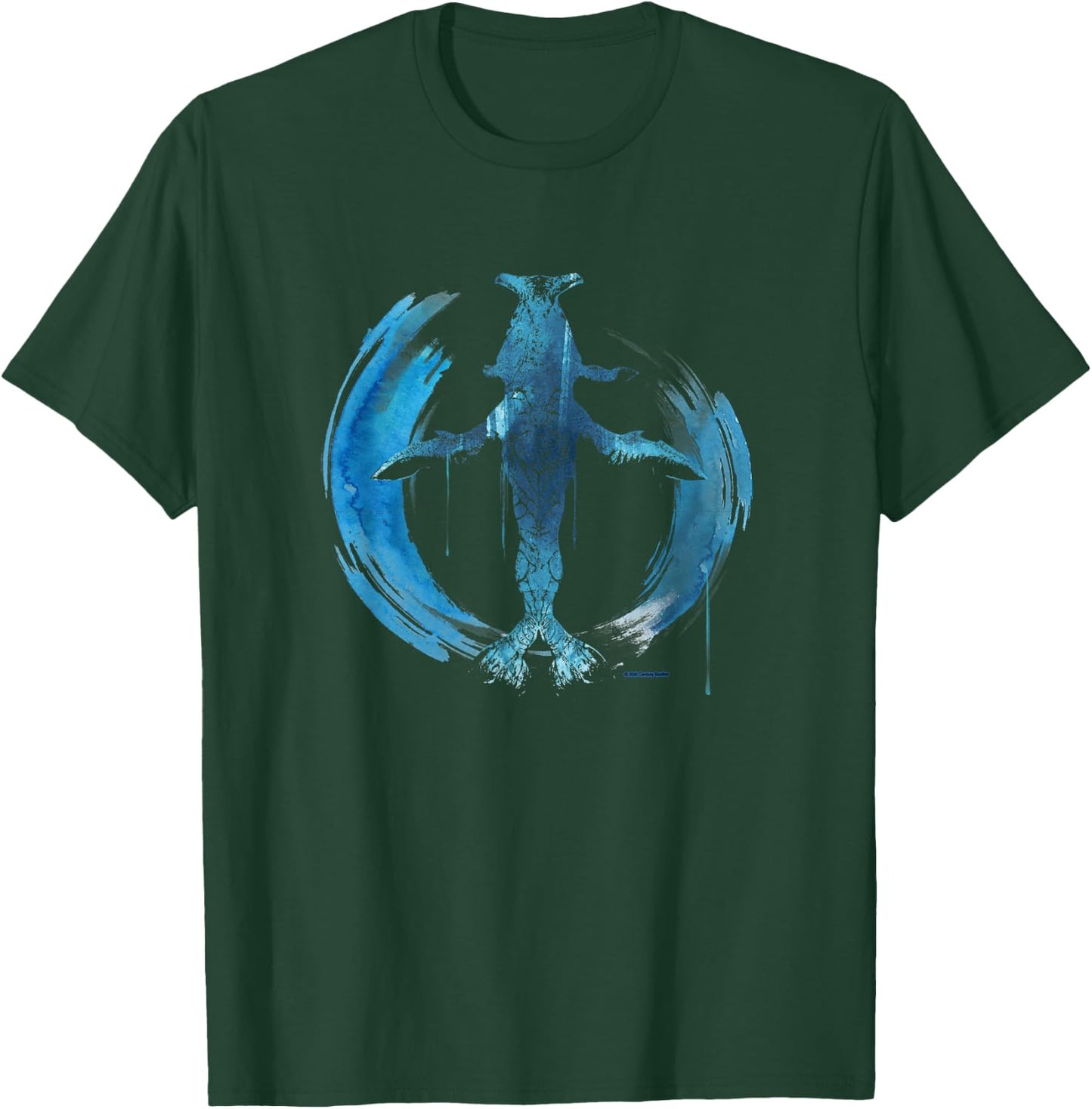Avatar: The Way of Water Tulkun Tribal Art Circle T-Shirt - T-Shirt | Forest