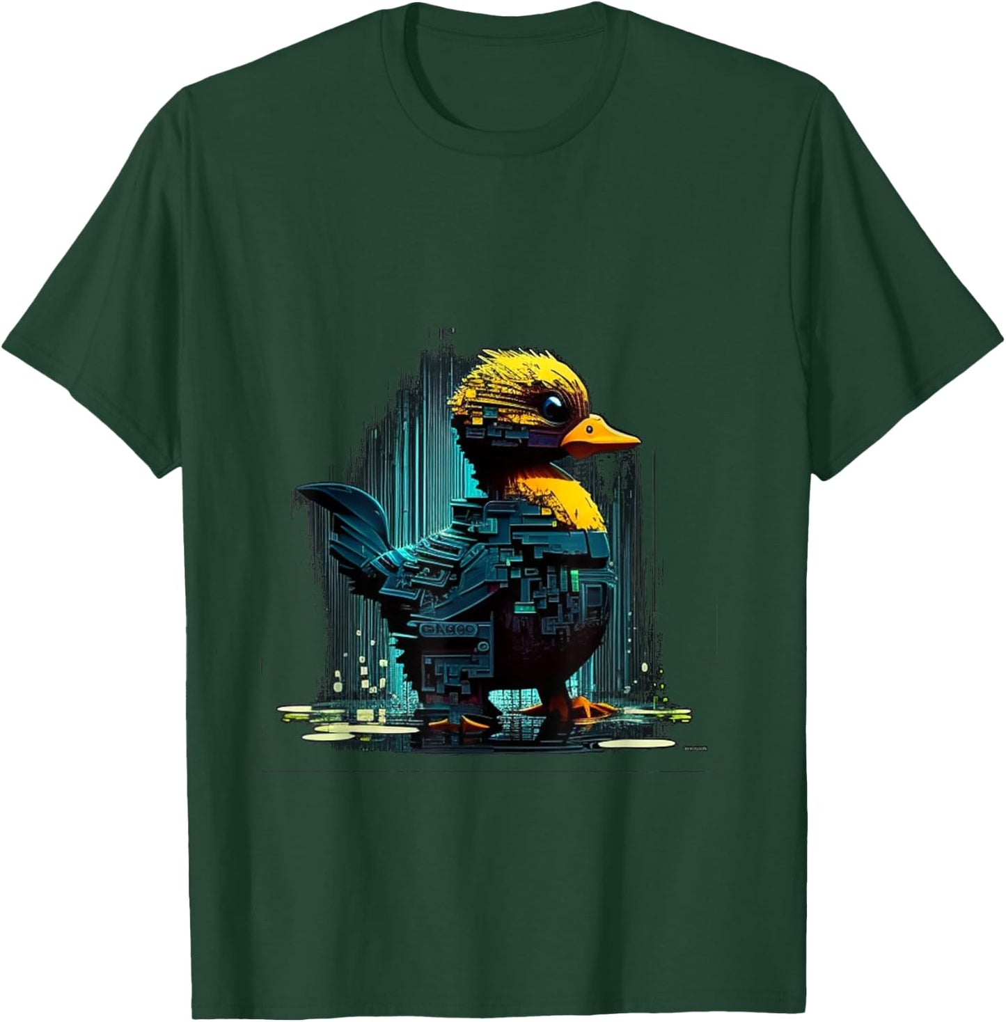 Cool cyber Duck T-Shirt - T-Shirt | Forest