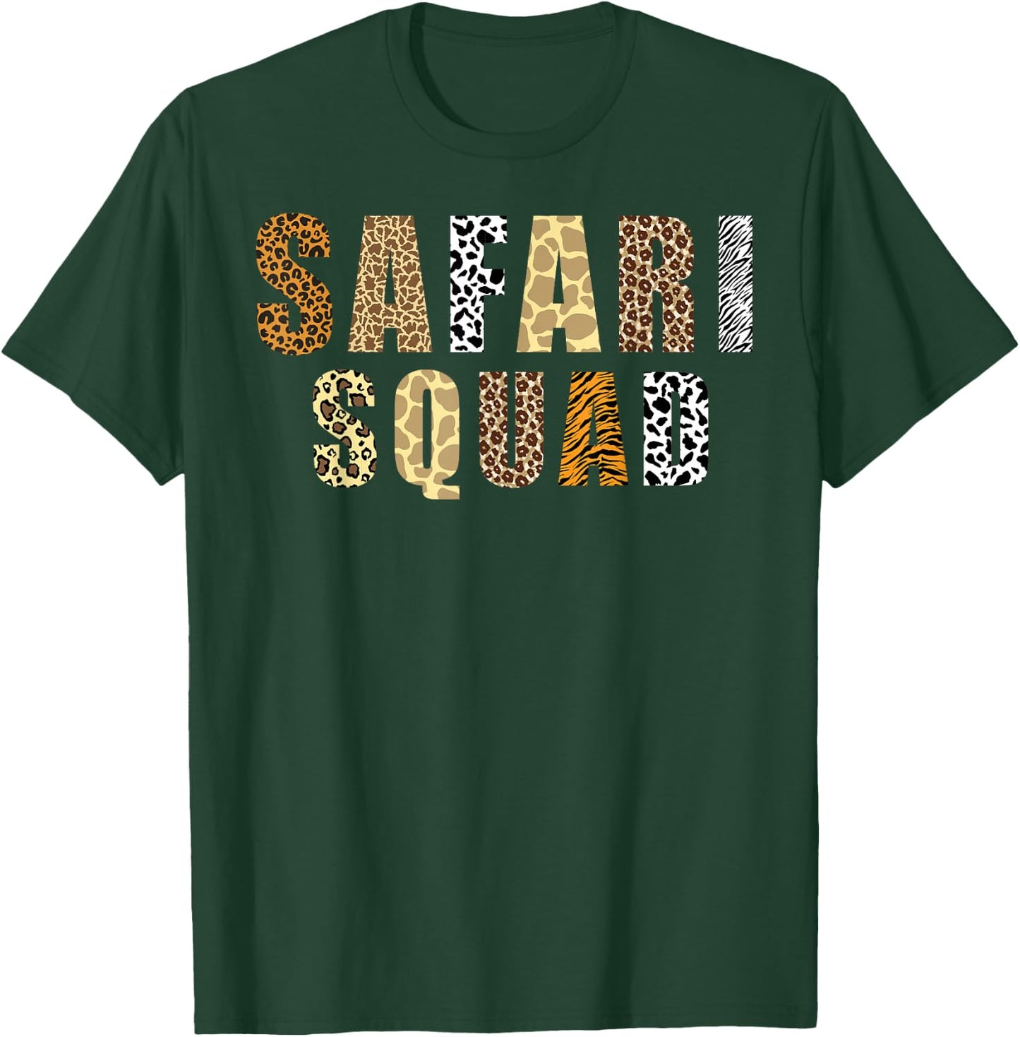 Safari Art Women Zoologist African Print Zoo Safari T-Shirt - T-Shirt | Forest
