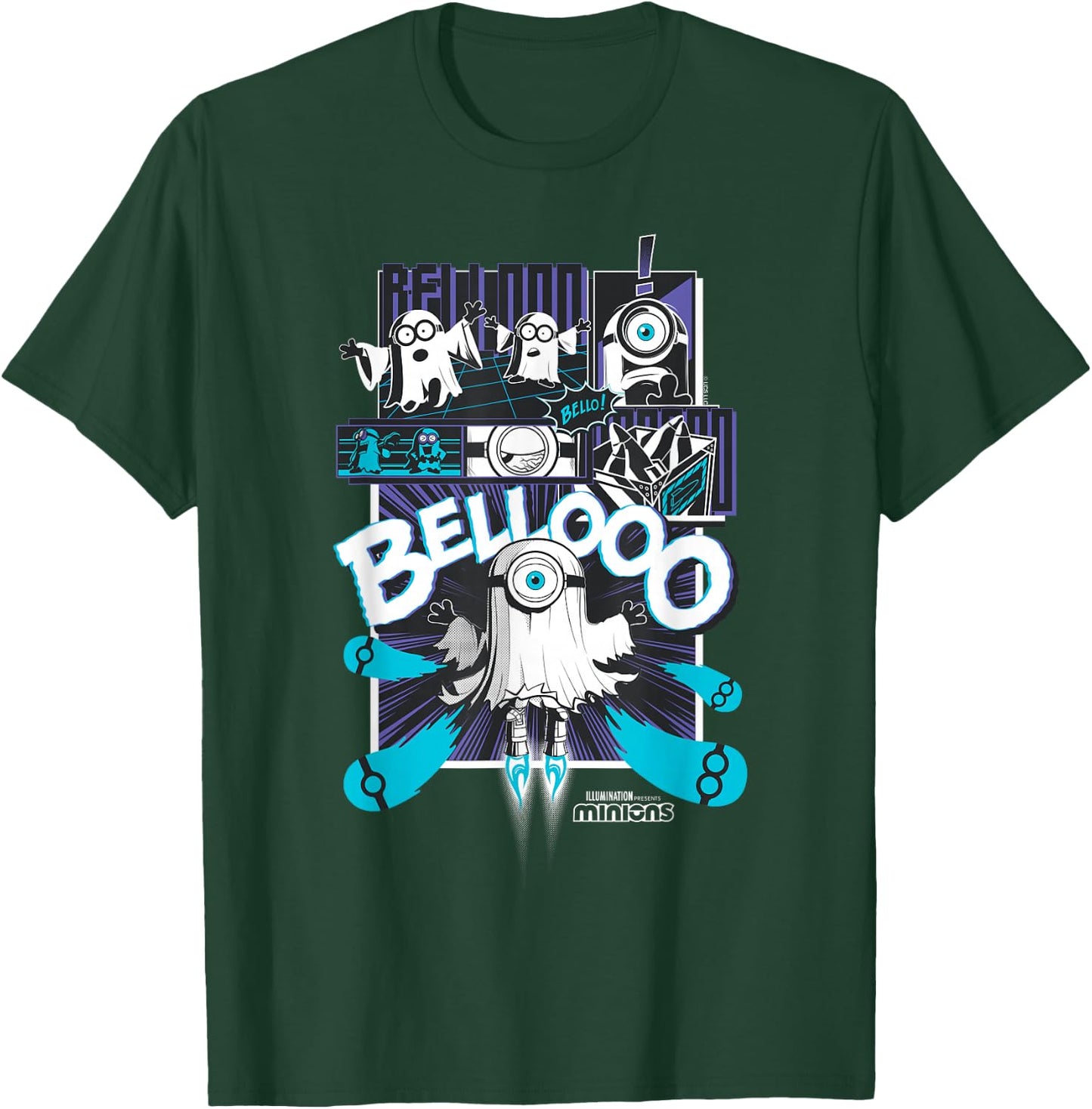 Minions Ghost Bello Halloween T-Shirt - T-Shirt | Forest