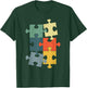 Cute Puzzle Piece Design Women Puzzler Jigsaw Puzzle T-Shirt - T-Shirt | Forest