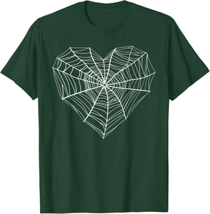 Funny Spider Web Design Women Kids Insect Web Lovers T-Shirt - T-Shirt | Forest