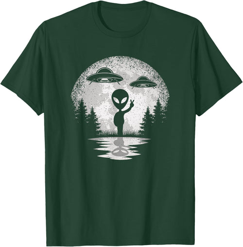 Alien Moon Space UFO Extraterrestrial Vintage Men Women Kids