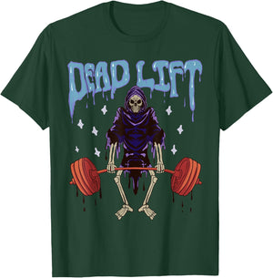 Funny Gym - Grim Reaper Deadlift Workout - Occult T-Shirt - T-Shirt | Forest