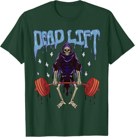Funny Gym - Grim Reaper Deadlift Workout - Occult T-Shirt - T-Shirt | Forest