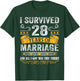 28th Wedding Anniversary shirt Couples Husband Wife 28 Years T-Shirt - T-Shirt | Forest