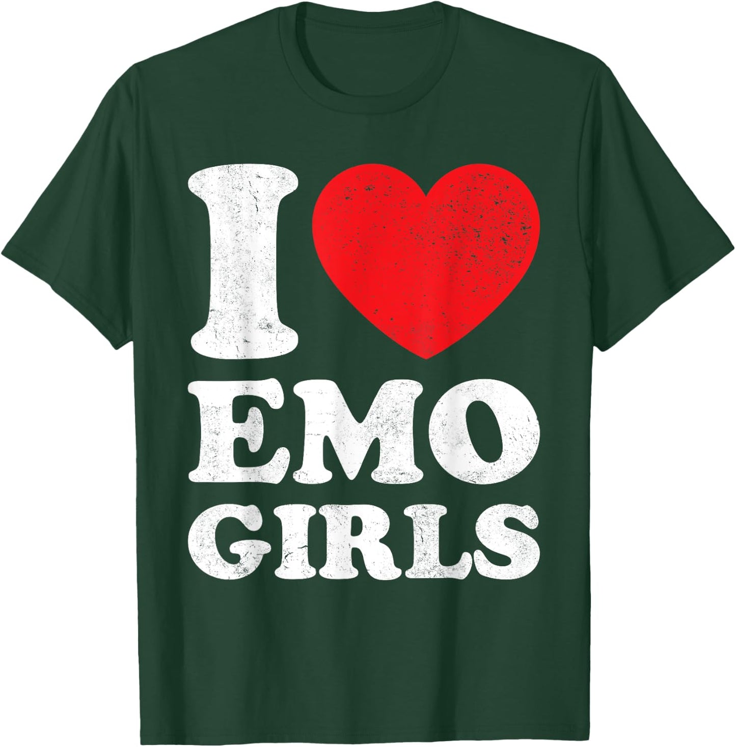 I Love Heart Emo Girls T-Shirt - T-Shirt | Forest