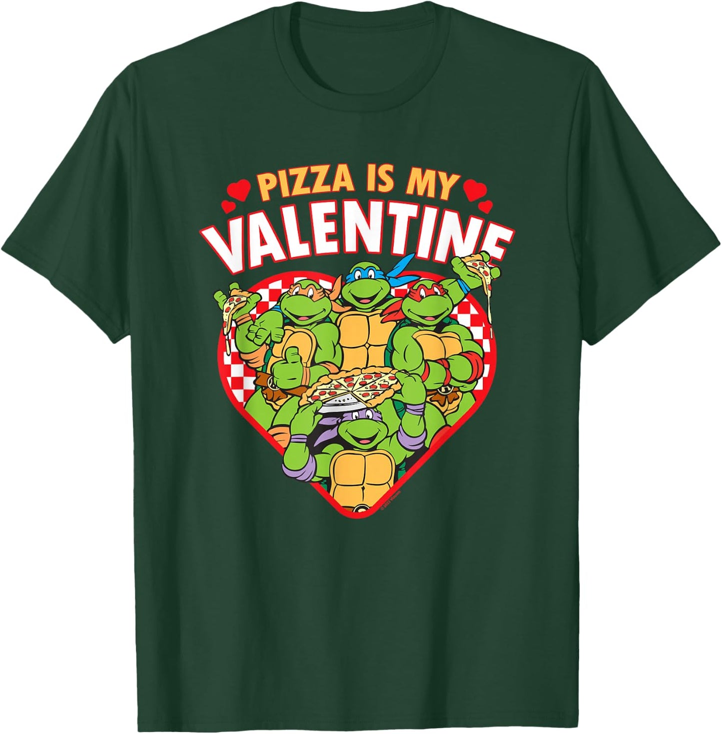 Teenage Mutant Ninja Turtles Pizza is My Valentine T-Shirt - T-Shirt | Forest
