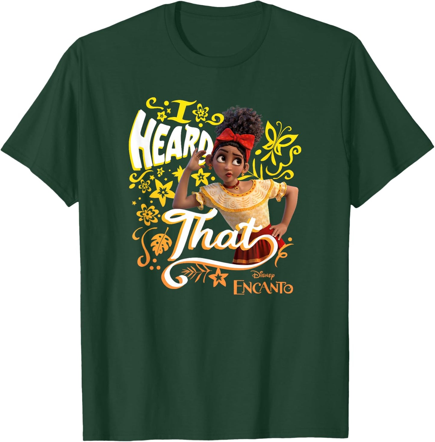 Disney Encanto Dolores I Heard That Portrait Small T-Shirt - T-Shirt | Forest