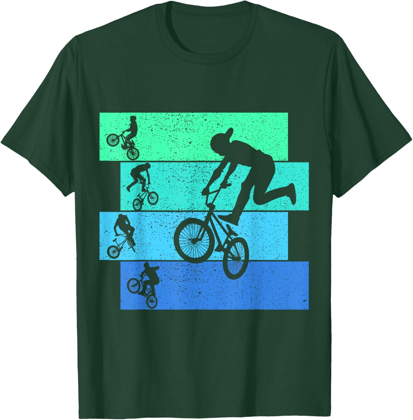 BMX Bike Bicycle Stunt Boys Kids T-Shirt - T-Shirt | Forest