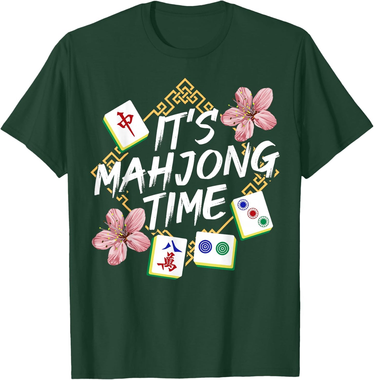 Mahjong Chinese Mahjong Player T-Shirt - T-Shirt | Forest