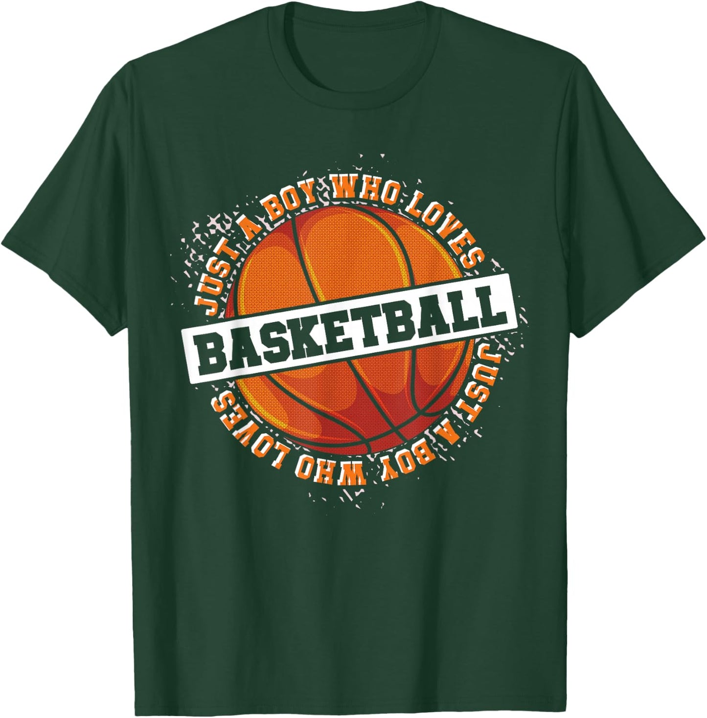 Basketball Fan Basketball Player Boys Sport Basketball T-Shirt - T-Shirt | Forest
