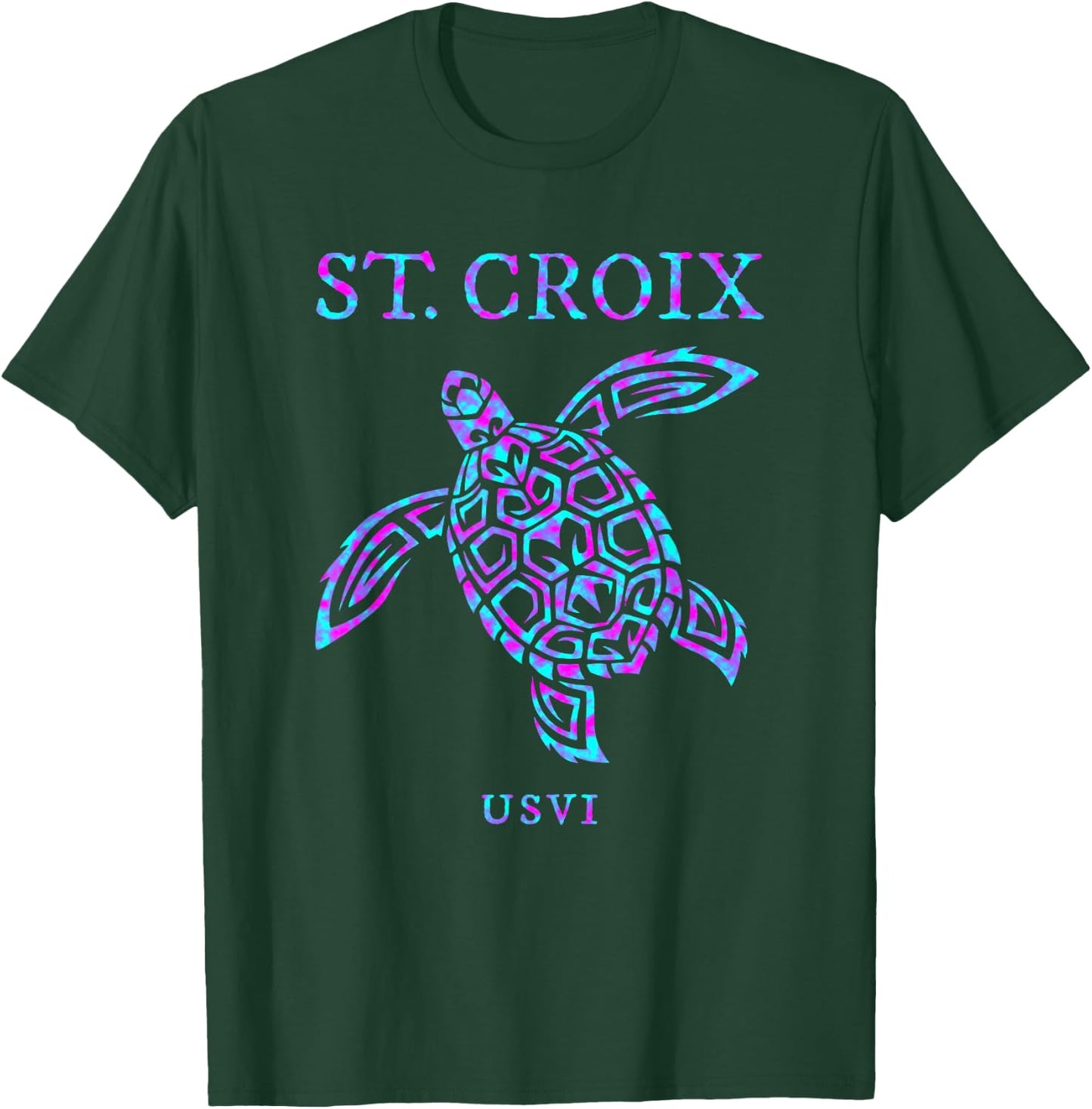 St Croix Sea Turtle Boys Girls Toddler T-Shirt - T-Shirt | Forest