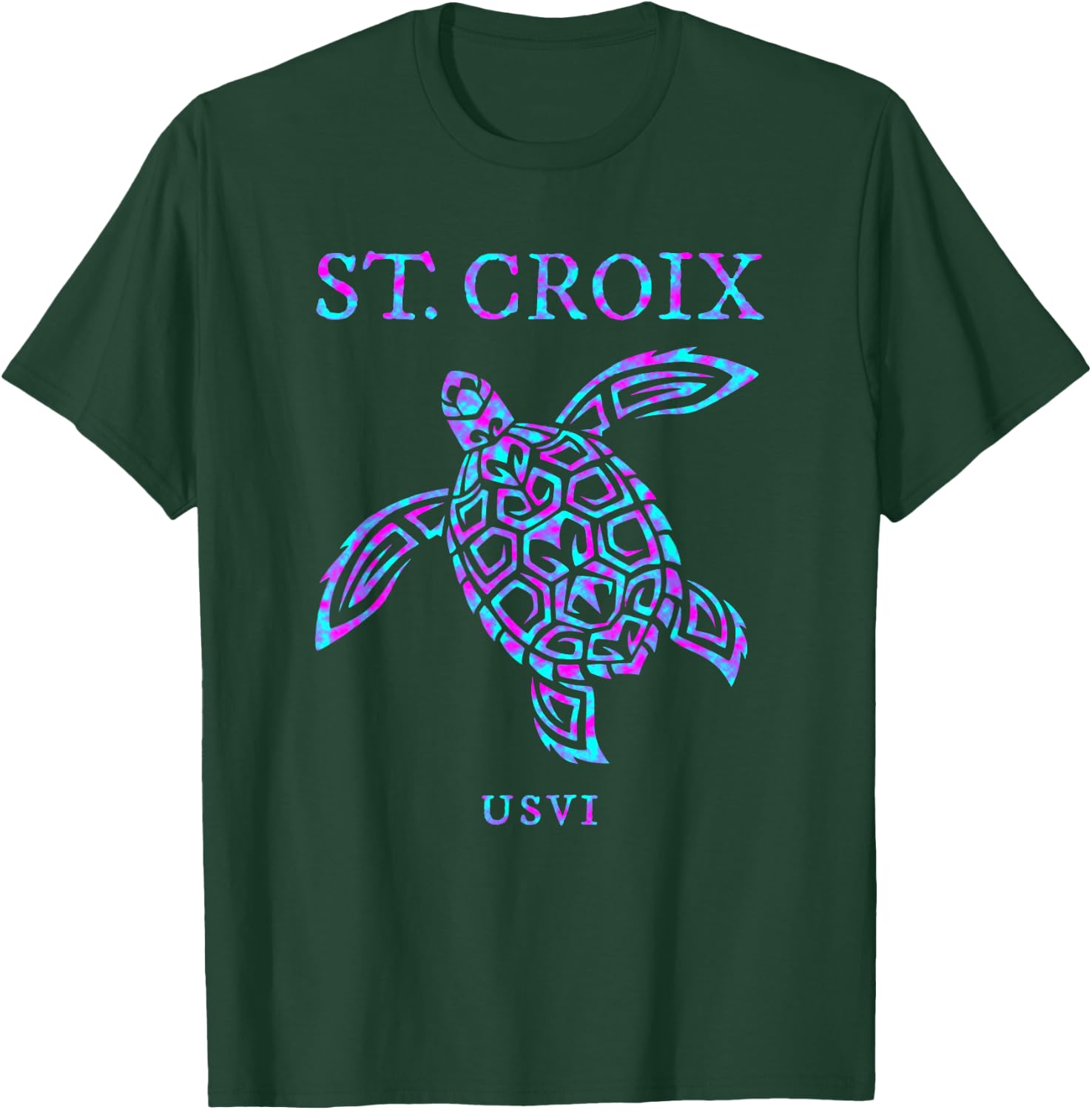 St Croix Sea Turtle Boys Girls Toddler T-Shirt - T-Shirt | Forest