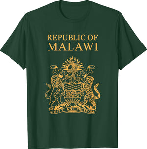 Malawi,Malawi passport,Malawi flag. T-Shirt - T-Shirt | Forest