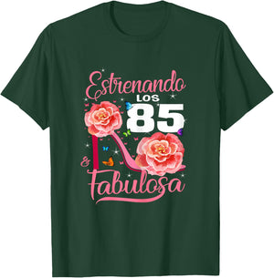 Cumpleaños 85 Mujer Fabulosa Español 85th Birthday Spanish T-Shirt - T-Shirt | Forest