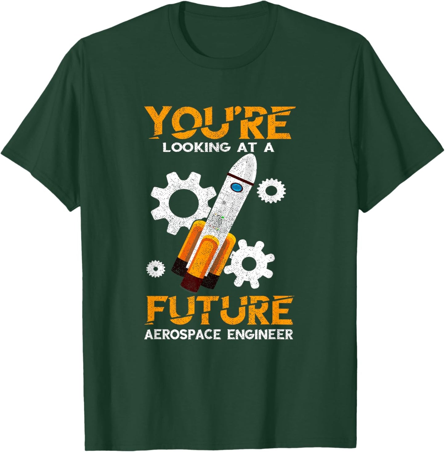 Future Aerospace Engineer Rocket Aerospace Engineering T-Shirt - T-Shirt | Forest