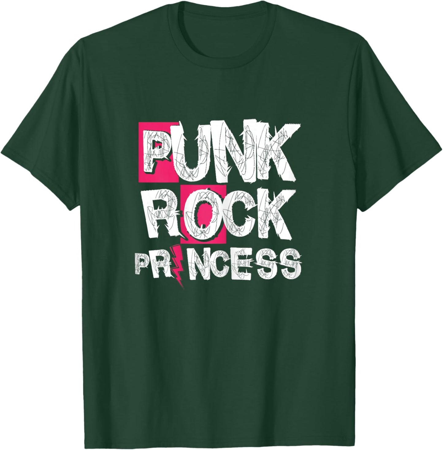 Punk Rock Princess | Punk Rock Music | Rocker Punker Women T-Shirt - T-Shirt | Forest
