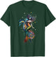 Mermaid Riding Seahorse Fantasy Ocean Mythical Creature T-Shirt - T-Shirt | Forest