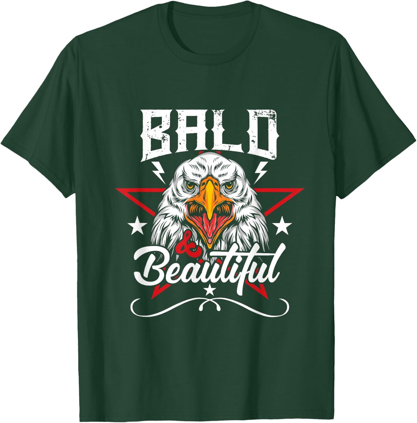American Patriot - Majestic Bald Eagle with Star T-Shirt - T-Shirt | Forest