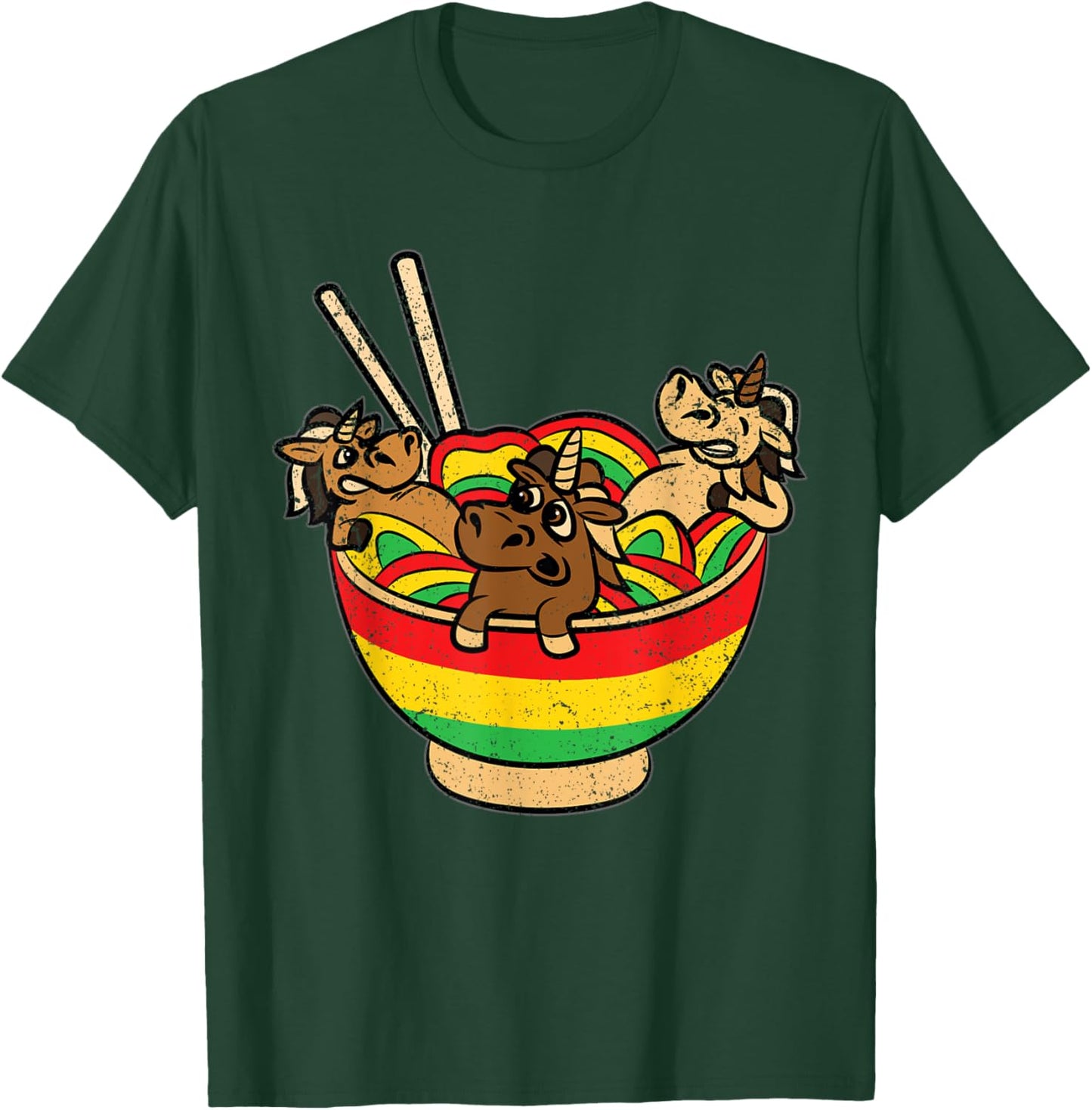 Ramen Lover Juneteenth Unicorn Black History African T-Shirt - T-Shirt | Forest
