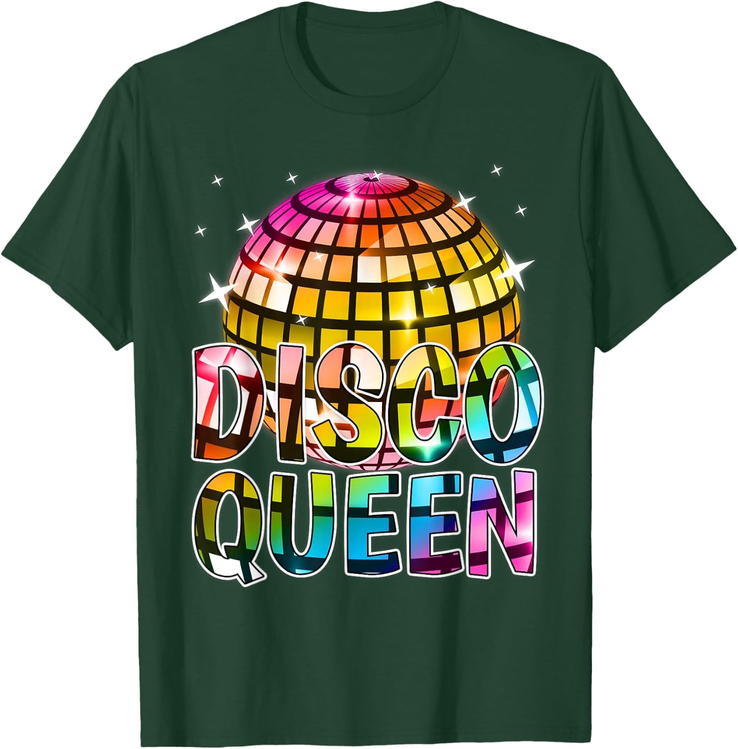 Disco Queen Reunion Best Friend Party Birthday Queen Squad T-Shirt - T-Shirt | Forest
