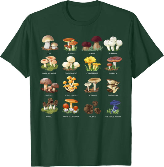 Funny Mushroom Mycology Fungi Foraging Mushroom Whisperer T-Shirt - T-Shirt | Forest