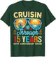 Cruisin Through 15 Years 15th Wedding Anniversary Cruise T-Shirt - T-Shirt | Forest
