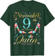 On November 9th A Queen Was Born on November 9 Birthday T-Shirt - T-Shirt | Forest