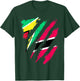 Guyana Flag Trinidad&Tobago Grown Patriot Country Stripes T-Shirt - T-Shirt | Forest