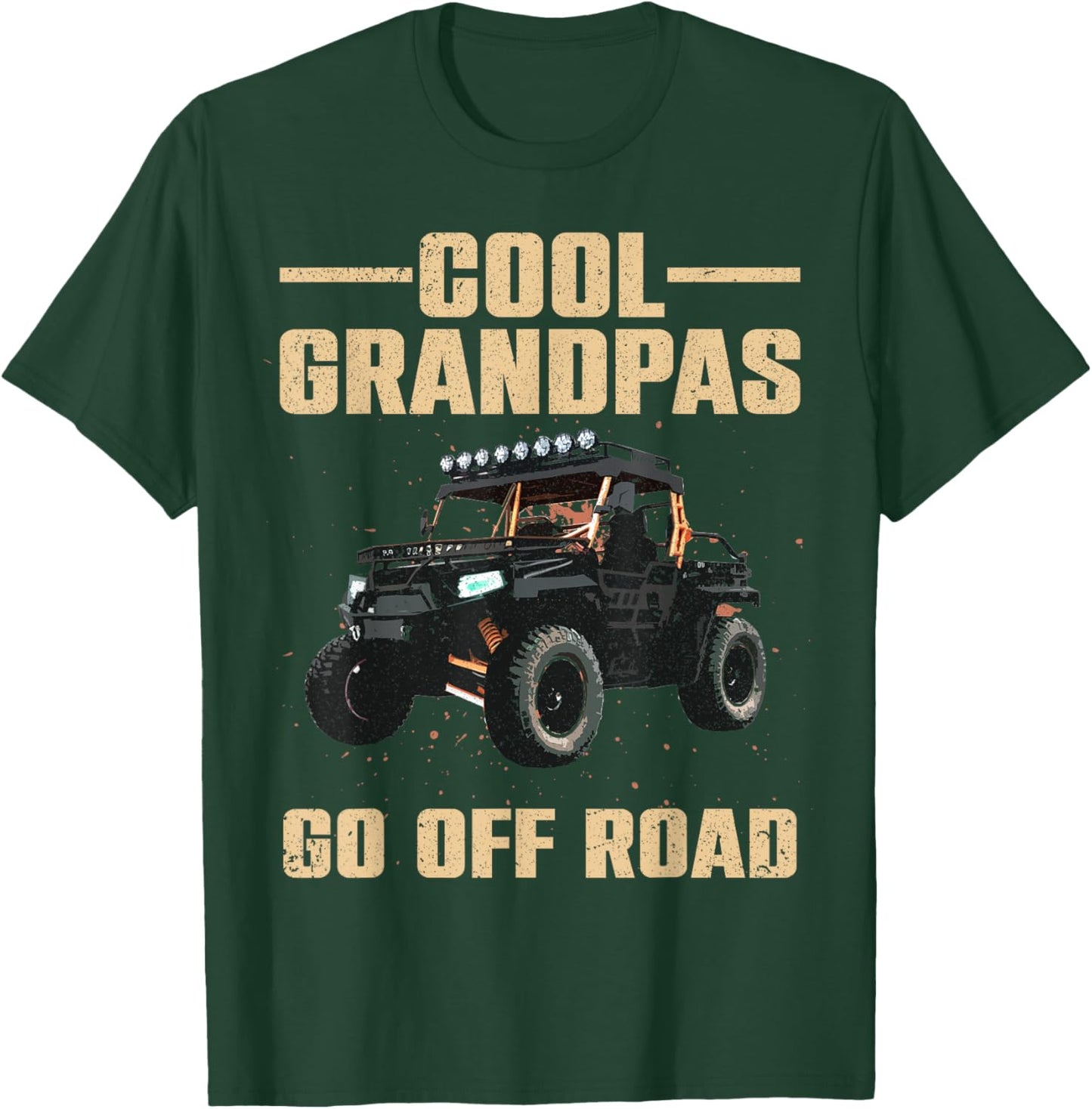 Cool SxS Design For Grandpa Men Off Road Ride UTV SxS Riding T-Shirt - T-Shirt | Forest